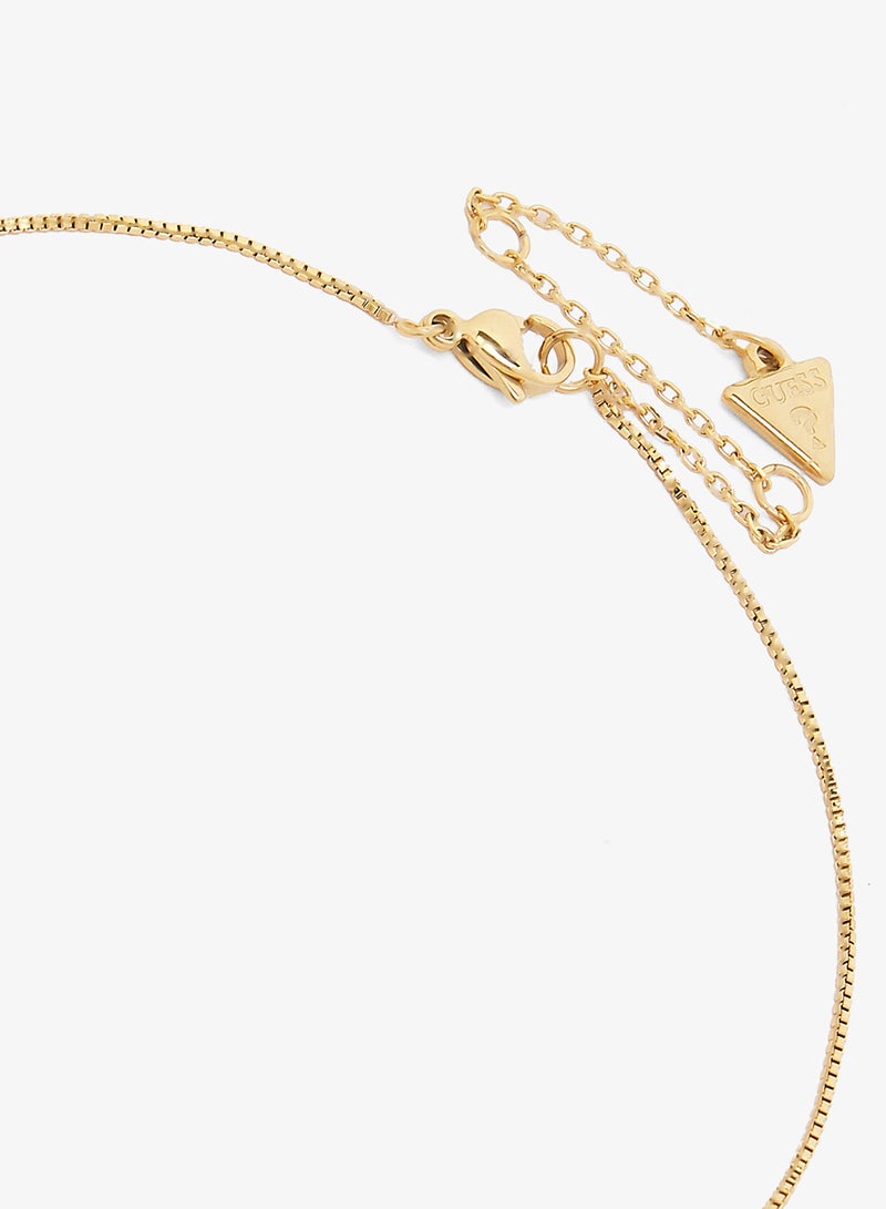 GUESS Crystal Heart Necklace And  Studs - Image 4